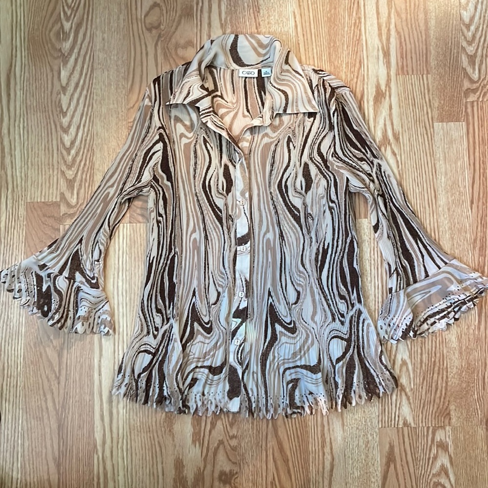 Zebra Striped Blouse